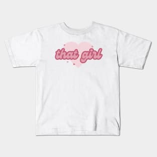 'that girl' print Kids T-Shirt